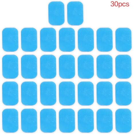 50 électrodes en gel pour appareil d'électrostimulation musculaire abdominale (EMS) - Stimulateur musculaire abdominal - Appareil de massage minceur 00835-AquaForge