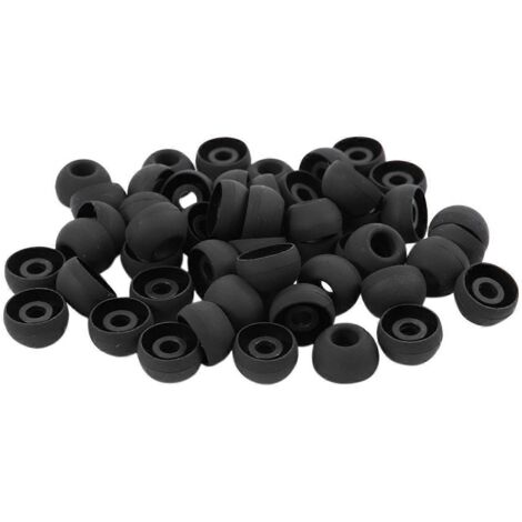 50 embouts auriculaires noirs