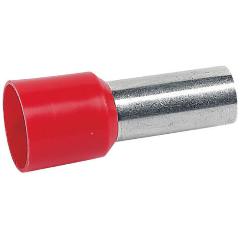 50 Embouts de câblage à collerette isolante Starfix simple unitaire pour conducteurs section 35mm² rouge LEGRAND 037677