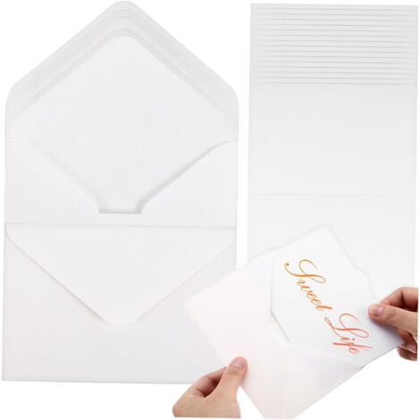 50 Ensembles Colorées avec Cartes Vides Invitations Remerciements et Fêtes
