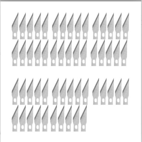 50 Ersatzklingen für Skalpelle, rostfreie Klingen, für Präzisionsskalpelle, chirurgische Skalpelle, Modell 11