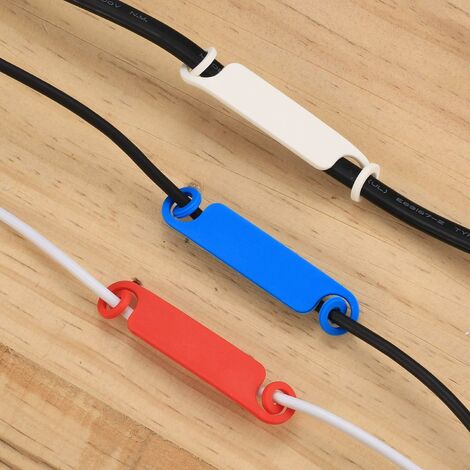 CYOHAIH 60 PCS Attache Cable Adhesif, Rangement de Câbles Fixation Auto  Collant, Gestion Câble Support Organiseur Fils Electriques pour