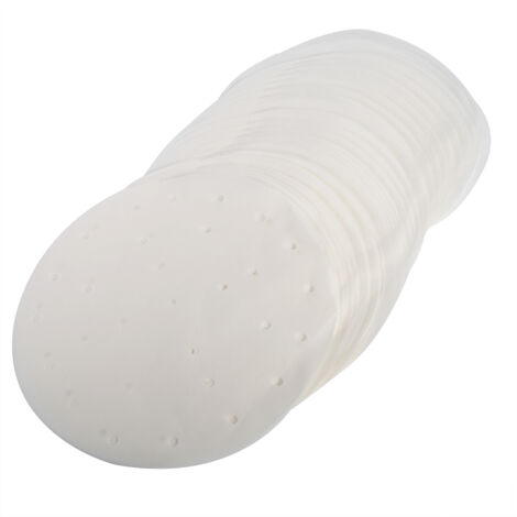 50 Feuilles Anti-Adhésives pour Cuisson à la Vapeur, Compatibles avec les Cuiseurs Bambou 10 Pouces - Pour Dim Sum et Plats Asiatiques
