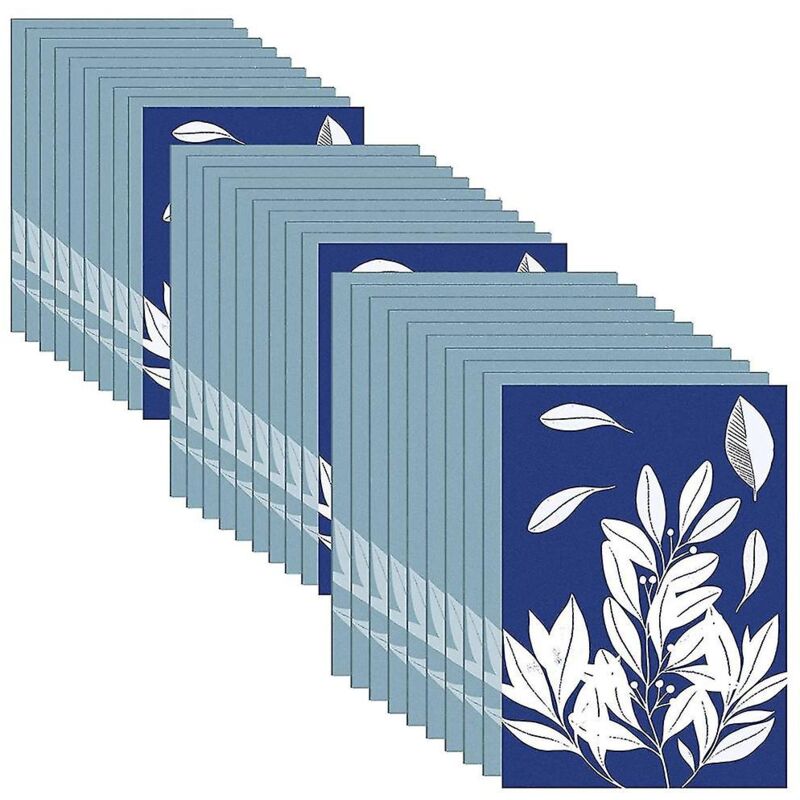 50 feuilles de papier d'impression papier cyanotype A4 A5 A6 papier à dessin solaire papier d'impression sensible adulte