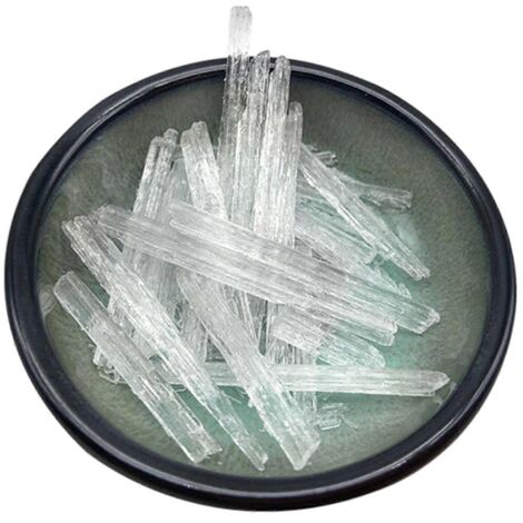 50 g de cristaux de menthol naturel biologique pour cosmétiques, spas, baumes et parfums
