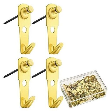 50 ganci appendiabiti da £30 con chiodi per cornici e orologi