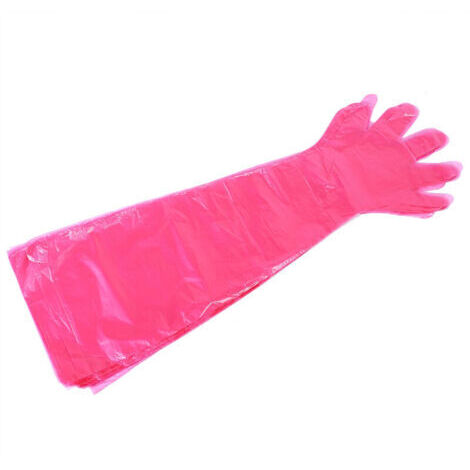 50 gants jetables à manches longues pour examens vétérinaires, élastiques et résistants, idéaux pour le bétail
