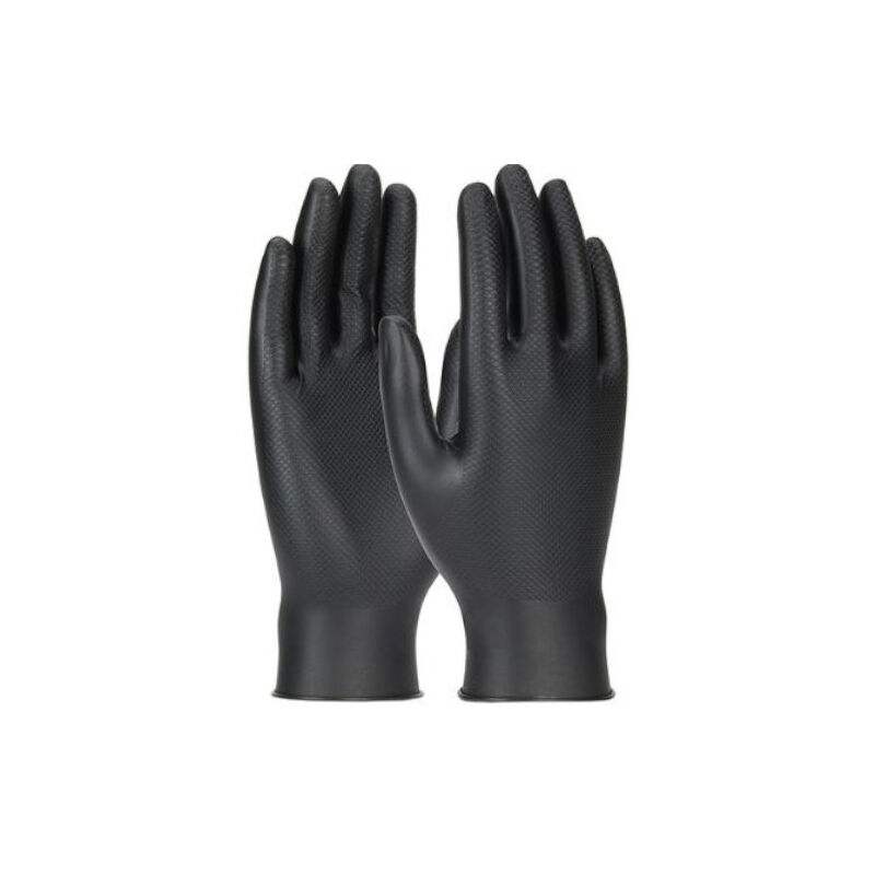 Boite de 50 Gants Grippaz nitrile noir Taille 9