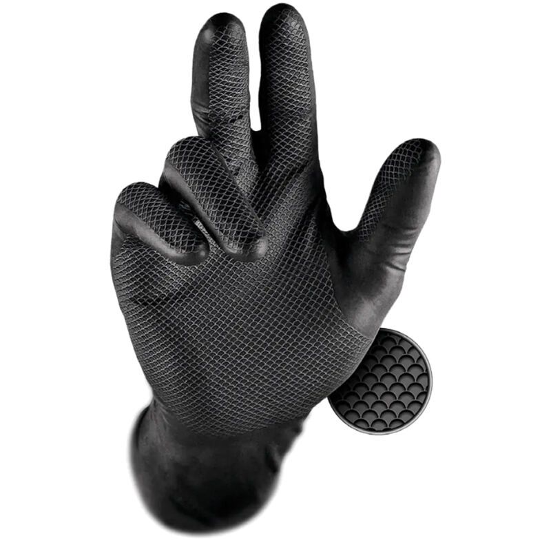 Gants en nitrile Grippaz Issaline 246BK noirs - s - Noir