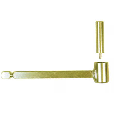 50 Gonds de volet Pierre et béton D. 10 x 80 mm - Clav. D. 14 mm - Simple volet - Zingué jaune