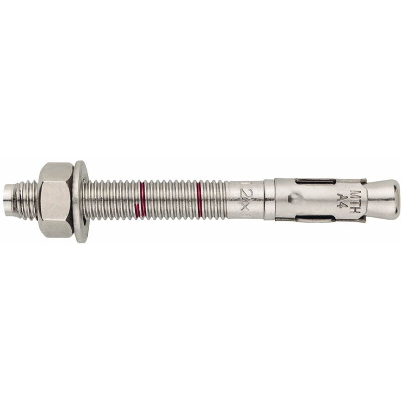 Index - Goujon d'ancrage mâle charges lourdes pour béton non fissuré - Tige Inox A4 - Bague Inox A4 - Homologué ate Option 7 M10 x 120 Ø10 - Boite de