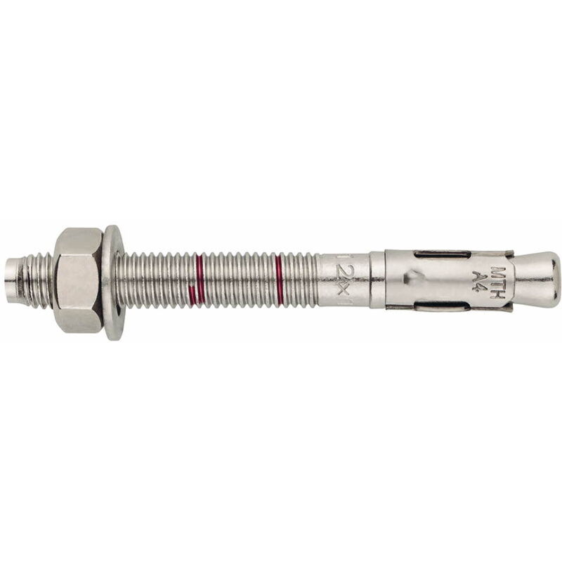 Goujon d'ancrage mâle charges lourdes pour béton non fissuré - Tige Inox A4 - Bague Inox A4 - Homologué ate Option 7 M8 x 90 Ø8 - Boite de 100
