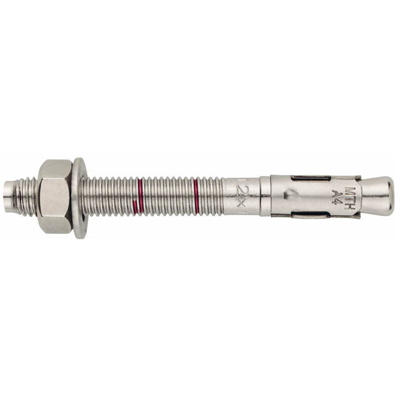 Index - Goujon d'ancrage mâle charges lourdes pour béton non fissuré - Tige Inox A4 - Bague Inox A4 - Homologué ate Option 7 M8 x 115 Ø8 - Boite de