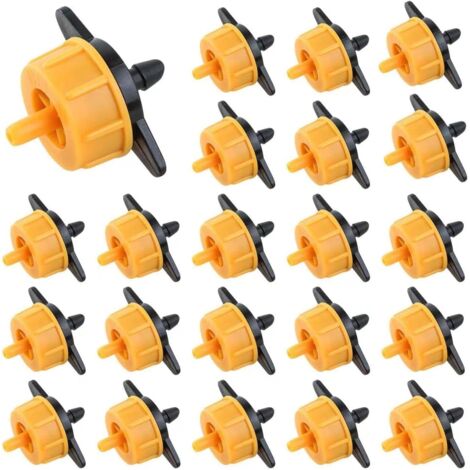 50 Goutteur, 2 litres/heure, Plastique, 4/7 tuyau, Jardin, Serre