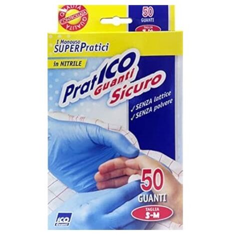 50 GUANTI NITRILE S/M