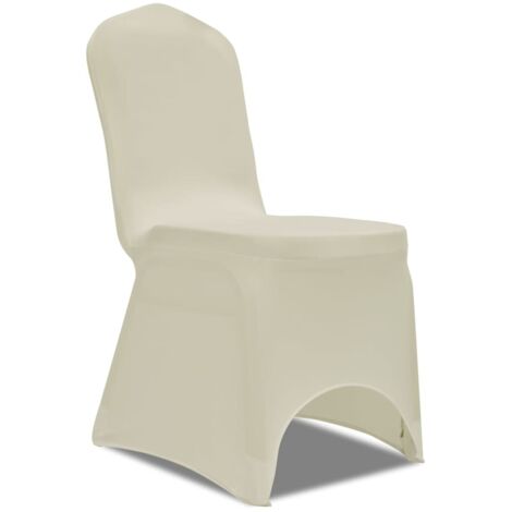 50 housses de chaise extensibles crème vidaXL