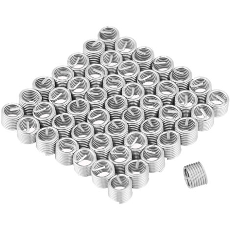 50 inserti filettati elicoidali in filo di acciaio inossidabile avvolto, M8 x 1,25 x 1,5D