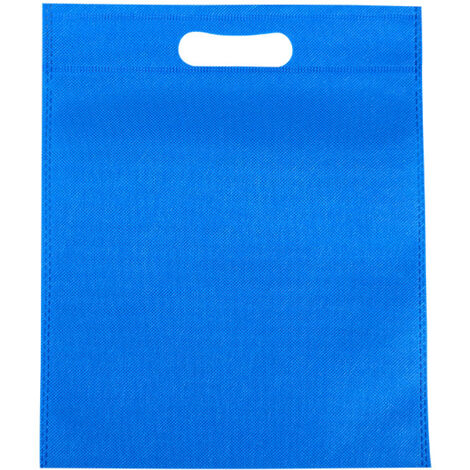 50 Jet-Cut Vliesbeutel 25x35 cm, umweltfreundliche, flach zu öffnende Beutel für Kleidung, blau, 50er-Packung