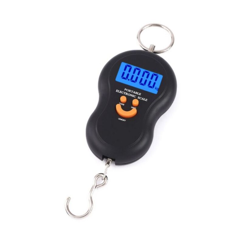 50 kg balance électronique portable épicerie portable crochet de pêche balance express balance bagages(noir)