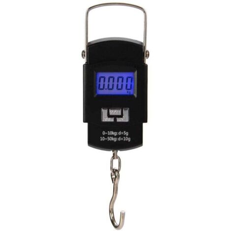 50-kg-Gepäckwaage, tragbare digitale Angelwaage, Gepäckwaage zum Angeln, Kofferwiegen, Reise- und Heimgebrauch