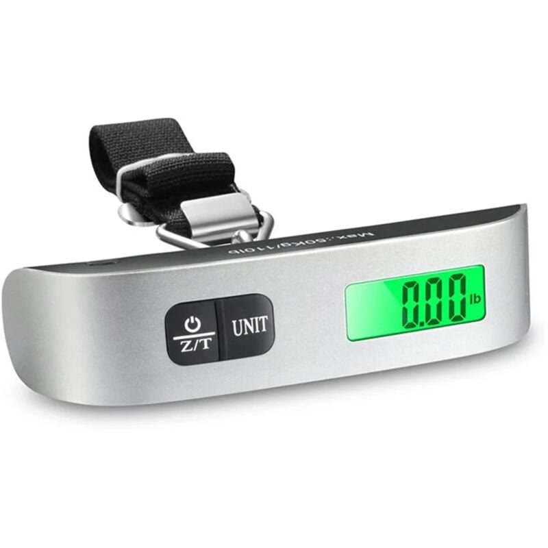 Image of Tragbare digitale Gepäckwaage (50 kg) – Aufbewahrungshaken