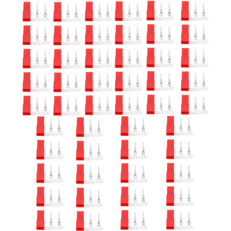50 Kits Connecteurs JST avec Broches Mâles et Borniers 2 Broches pour Batteries RC Lipo