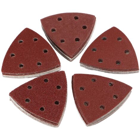 50 Klett Schleifdreiecke 93x93x 93mm Deltaschleifer Schleifscheiben Sortiment Korn 40 - 120