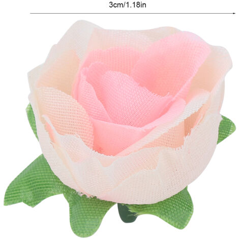 50 künstliche Blumen (Pfingstrosenkopf, Rosenkohl, kleines Gesicht, Chrysantheme, Nelke, Champagner-Dekor)