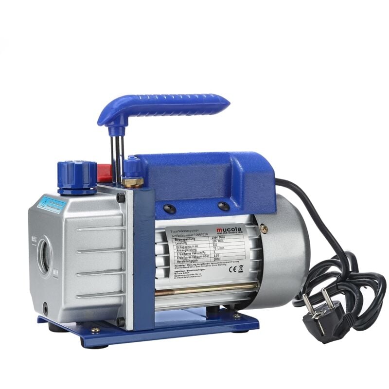 Mucola - pompe à vide 70 l/min compresseur climatisation boîtier en aluminium Poignée industrielle Air Modélisme Industrie