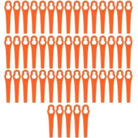 50 lames de rechange pour débroussailleuse à batterie Einhell GE-CT 18 Li orange