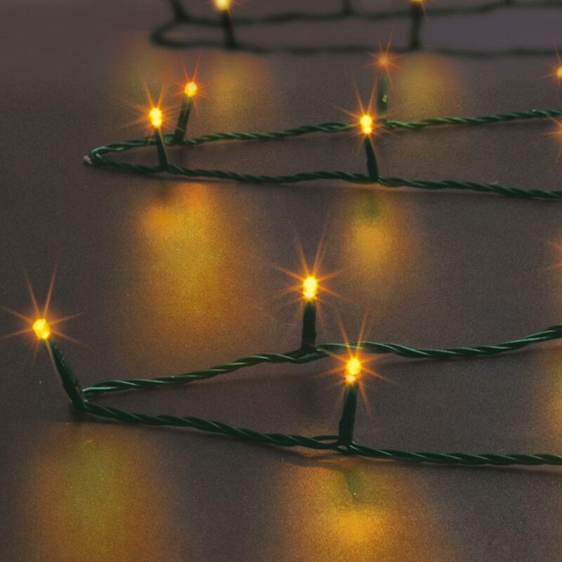 Stringa luminosa per esterni 50 led bianco caldo e freddo 5m - Feeric lights & christmas
