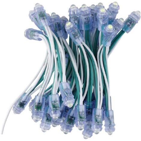 50 Led Luce Verde Punti Luci Luminosi Effetto Cielo Stellato Da Incasso 12v