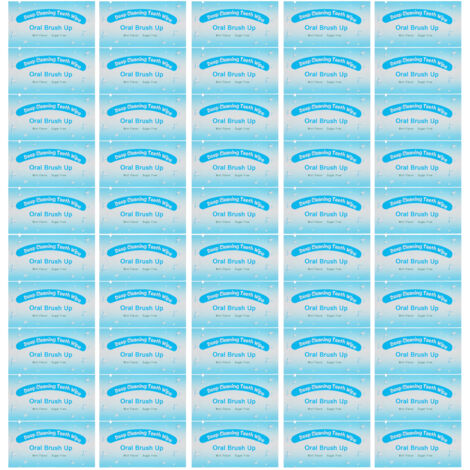 50 lingettes dentaires jetables pour doigts et dents, nettoyage portable en voyage, élimination de la plaque, pack hygiène buccale