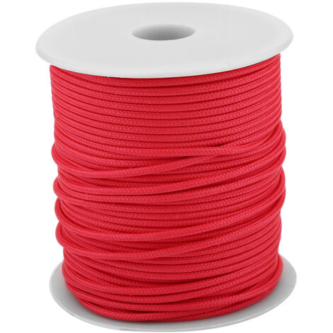 50-m-Harpunenschnurrolle, 2 mm Durchmesser, verschleißfest und langlebig (rot)