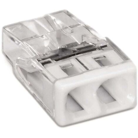 50 Mini Bornes de Connexion Automatique 2 Entrées, Serre-joint