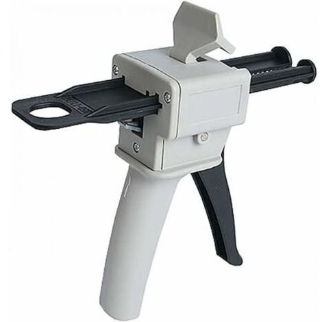 50-ml-Epoxidharz-Dosierpistole, AB-Epoxidharz-Klebepistole mit Applikatorgriff zum Anmischen des Klebstoffs, Mischungsverhältnis 2:1 (Pistole)