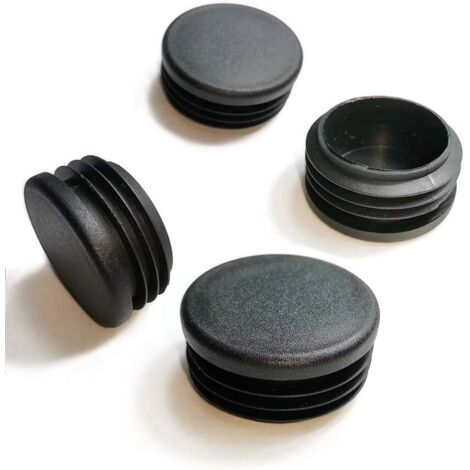 50 mm runde Rohrstopfen  Runde PE-Endkappen  Stuhlbeinstopper  Vierkantrohrstopper für Metallrohre, Stühle, Sofas, Tische und Regale  4 Stück
