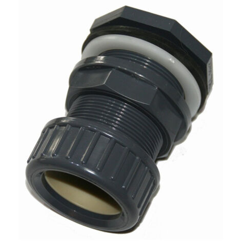 ø50 mm Traversée de paroi pvc + écrou de serrage - jardiboutique