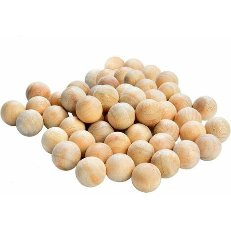50 Naturel Boules en Bois de Cèdre Anti Mites