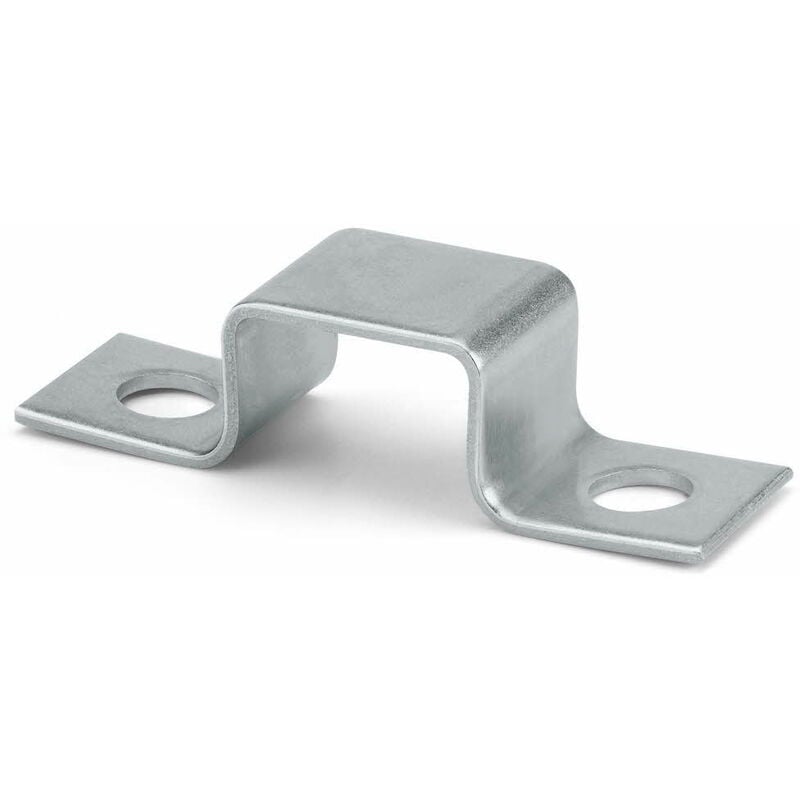 Boite de 50 - Patte de fixation pour profilés type 'c' - Inox A4 38 / 40 x 93 mm