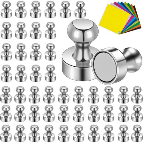 50 pcs Aimant Puissant, 12x16mm Puissant Petit Aimant, Aimant Aimant Frigo Magnét, pour Réfrigérateur Tableaux Blancs Photos La Carte Notes Aimant Tableau Blanc