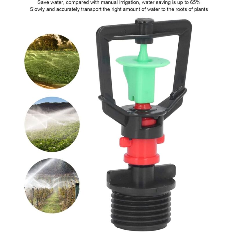 50 Pcs Arroseurs D'irrigation Rotatifs, Buse de Pulvérisation en Plastique à Filetage Externe G1/2, Buse de RéFraction Rotative Suspendue à 360°