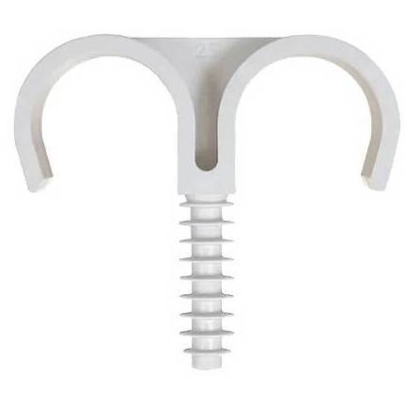50 pcs double fixation de tuyau à battre