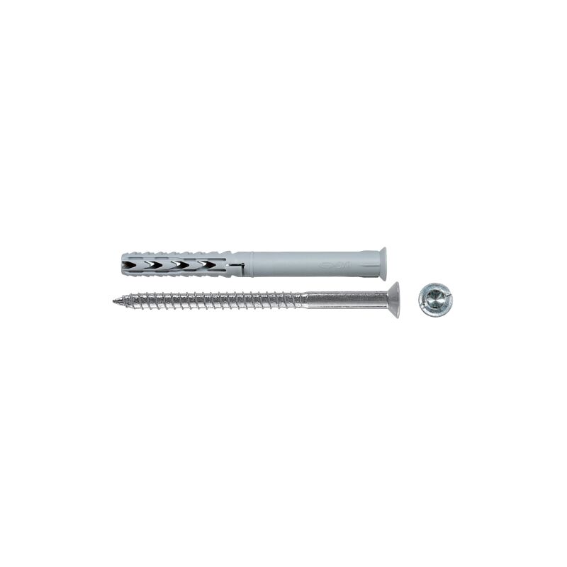 50 pcs Fischer chevilles sxr-wt cheville en nylon 10x160 mm avec vis Torx