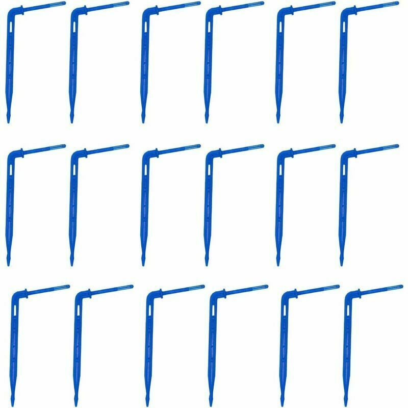 50 PCS Garden Plant Irrigation Watering Curved Arrow Drippers Sprinklers for Vegetables Fruits Flowers Potted Plants