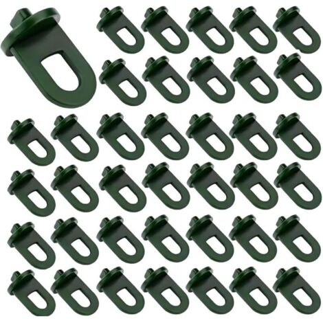 50 Pcs Greenhouse Hook Plastic, accessoires de serre accessoires de serre pour panier suspendu pot jardin extérieur plantes suspendues filet d’isolation plastique ombrage