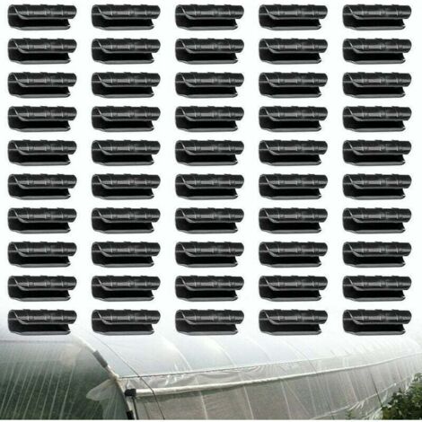 50 Pcs Serre Tuyau Tube Film Clip Clips Bâtiments de Jardin Plante Plastique Film Net Tuyau Fixe Connecteur 22mm Serre Clips