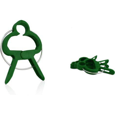 50 petites pinces de jardin pour tomates, roses, concombres et autres plantes grimpantes - Pinces stables pour fixer les plantes grimpantes