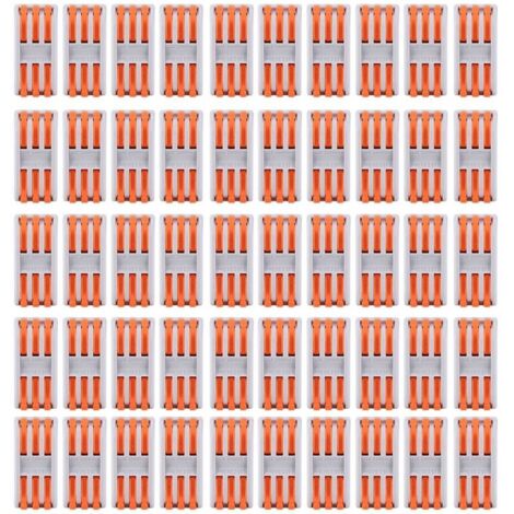 50 pezzi 1128AWG PCT-2-3 connettore terminale di cablaggio rapido arancione,