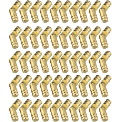 50 pezzi 5 x 25 cerniera cilindrica in rame puro a una parola supporto cerniera cerniera fai da te artigianato piccolo mobile scatola ferramenta scatola, per mobili per la casa, porte e finestre, ecc.